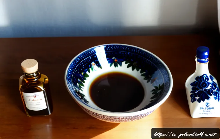 Home 17 폴란드 기념품 리스트 - Photorealistic overhead flat lay of popular Polish souvenirs on a warm wooden table: hand-painted ce...